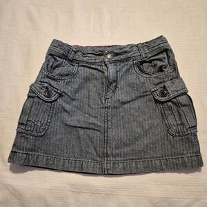 Tea Collection girls size 8 chevron design skirt 4 pockets GUC